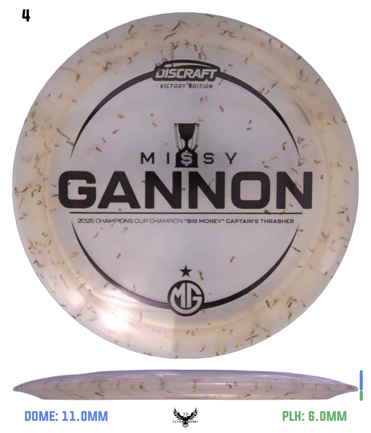 Discraft Missy Gannon Z Money Confetti Captain&#39;s Thrasher