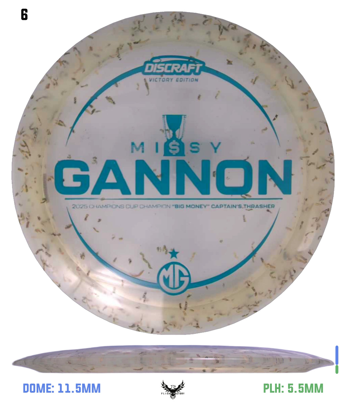 Discraft Missy Gannon Z Money Confetti Captain&#39;s Thrasher