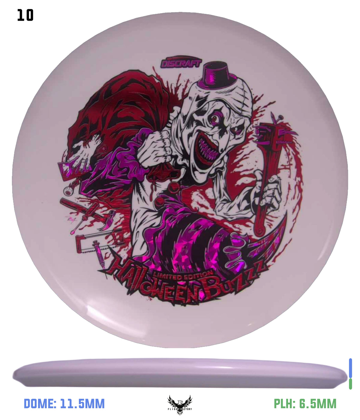 Discraft Z Glo Buzzz - Halloween 2025 Triple Foil
