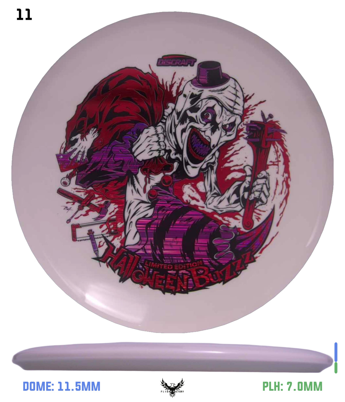 Discraft Z Glo Buzzz - Halloween 2025 Triple Foil