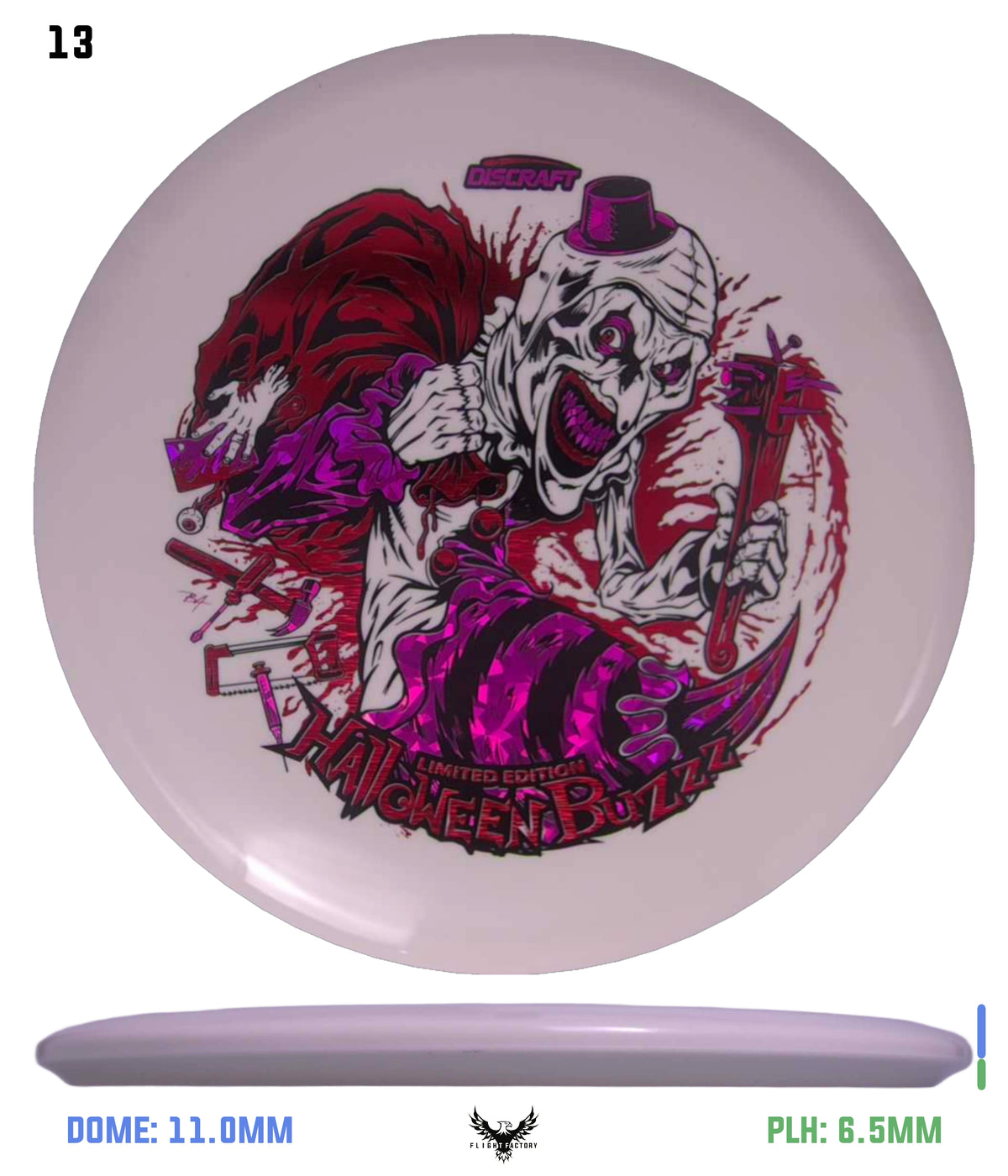 Discraft Z Glo Buzzz - Halloween 2025 Triple Foil