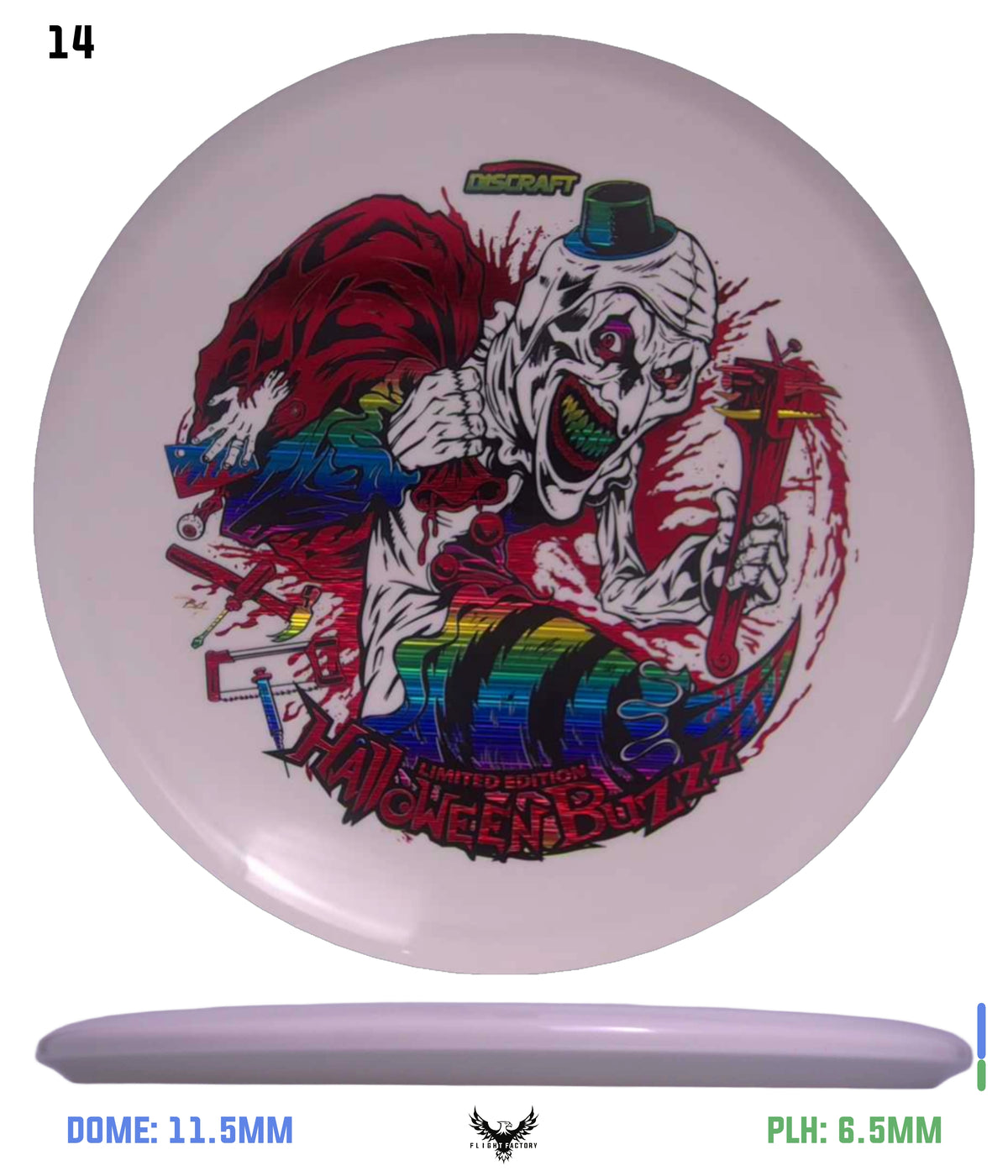 Discraft Z Glo Buzzz - Halloween 2025 Triple Foil