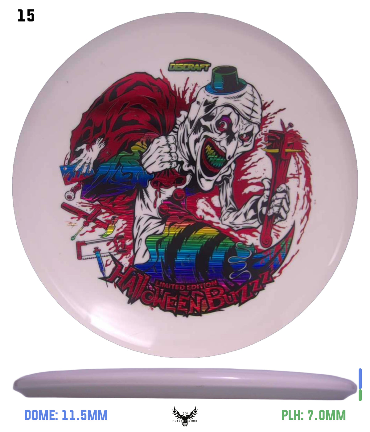 Discraft Z Glo Buzzz - Halloween 2025 Triple Foil