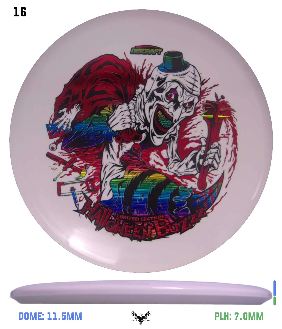 Discraft Z Glo Buzzz - Halloween 2025 Triple Foil
