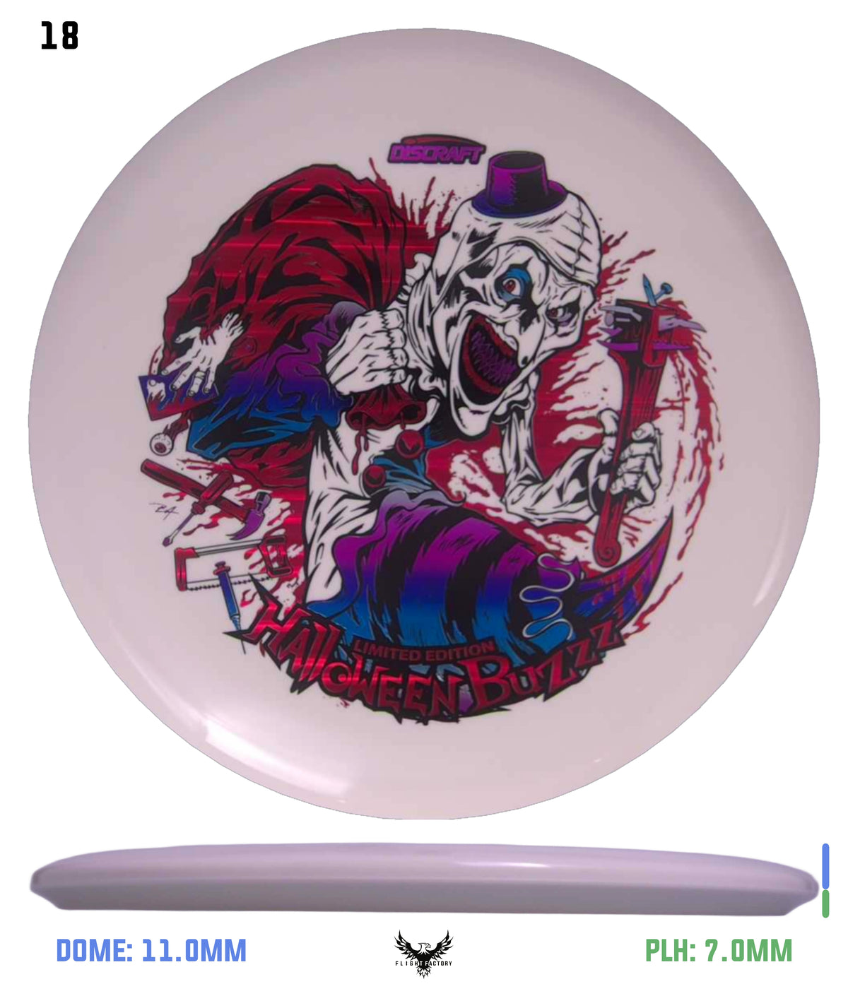 Discraft Z Glo Buzzz - Halloween 2025 Triple Foil