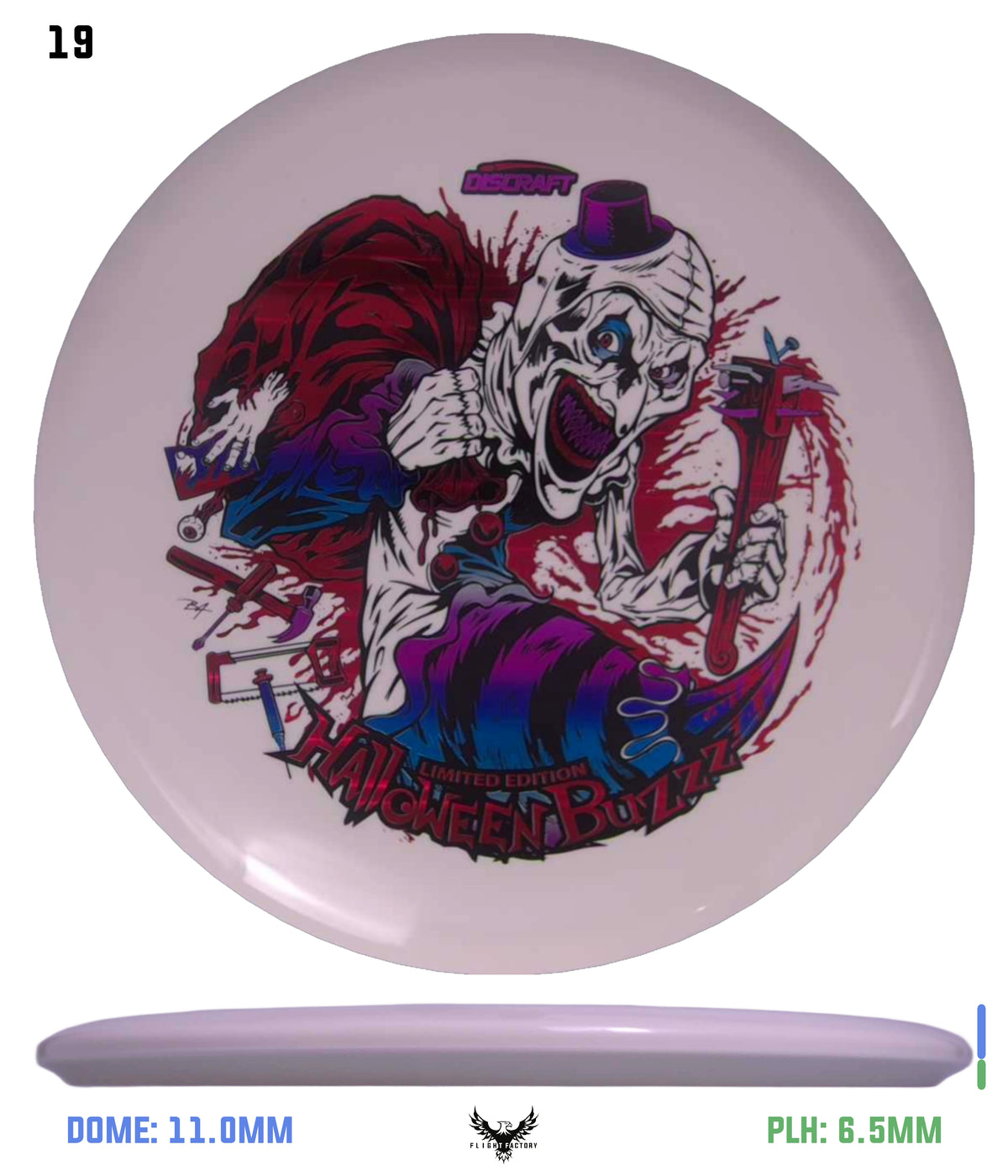 Discraft Z Glo Buzzz - Halloween 2025 Triple Foil