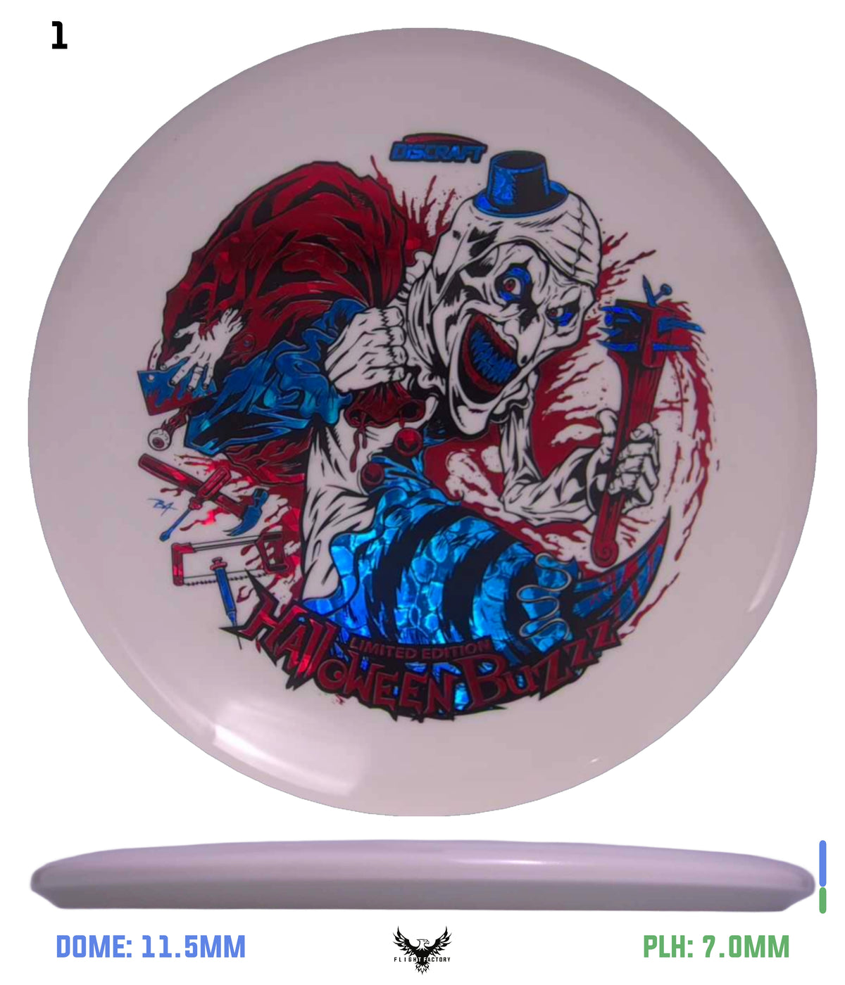 Discraft Z Glo Buzzz - Halloween 2025 Triple Foil