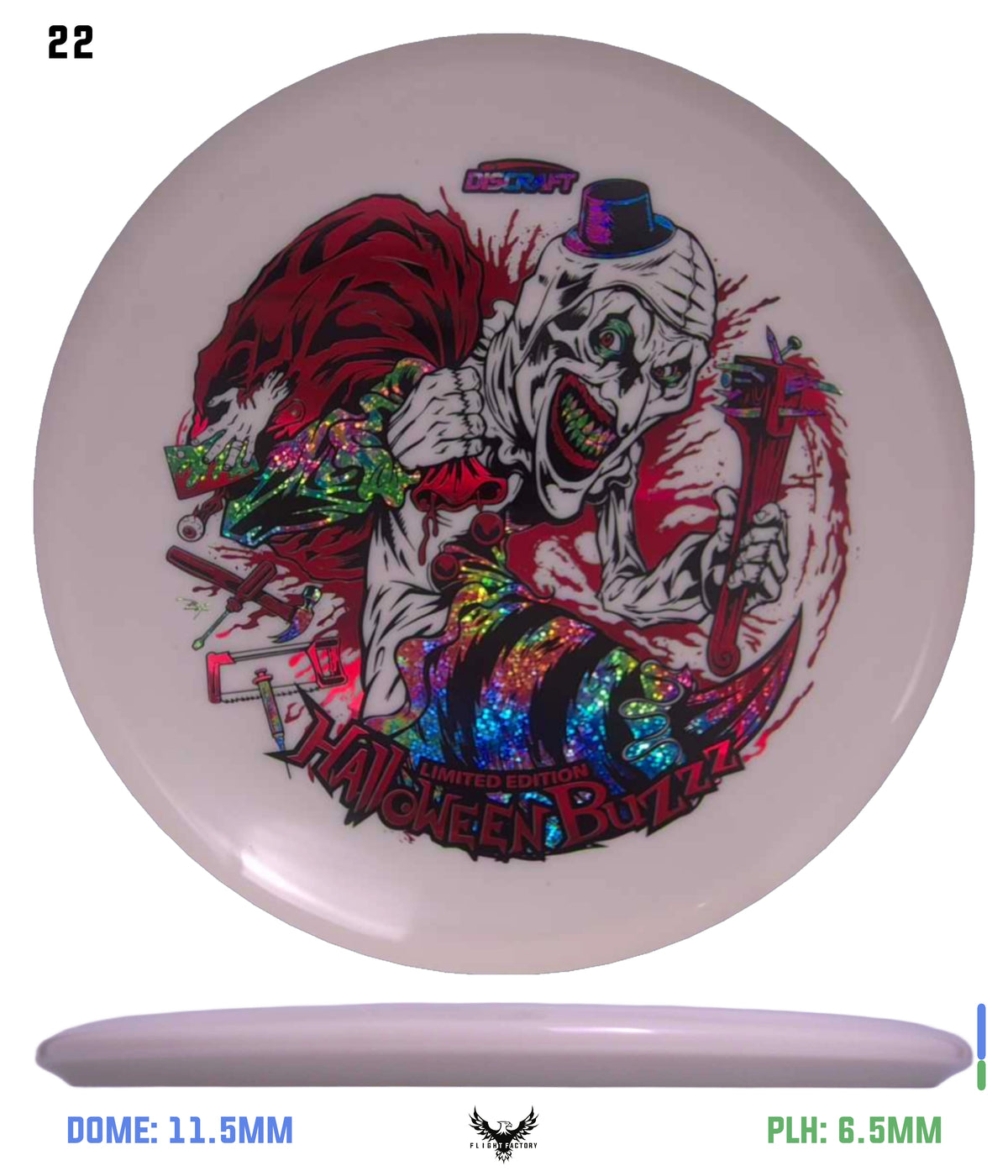 Discraft Z Glo Buzzz - Halloween 2025 Triple Foil