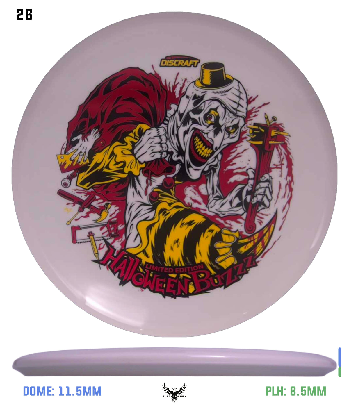 Discraft Z Glo Buzzz - Halloween 2025 Triple Foil