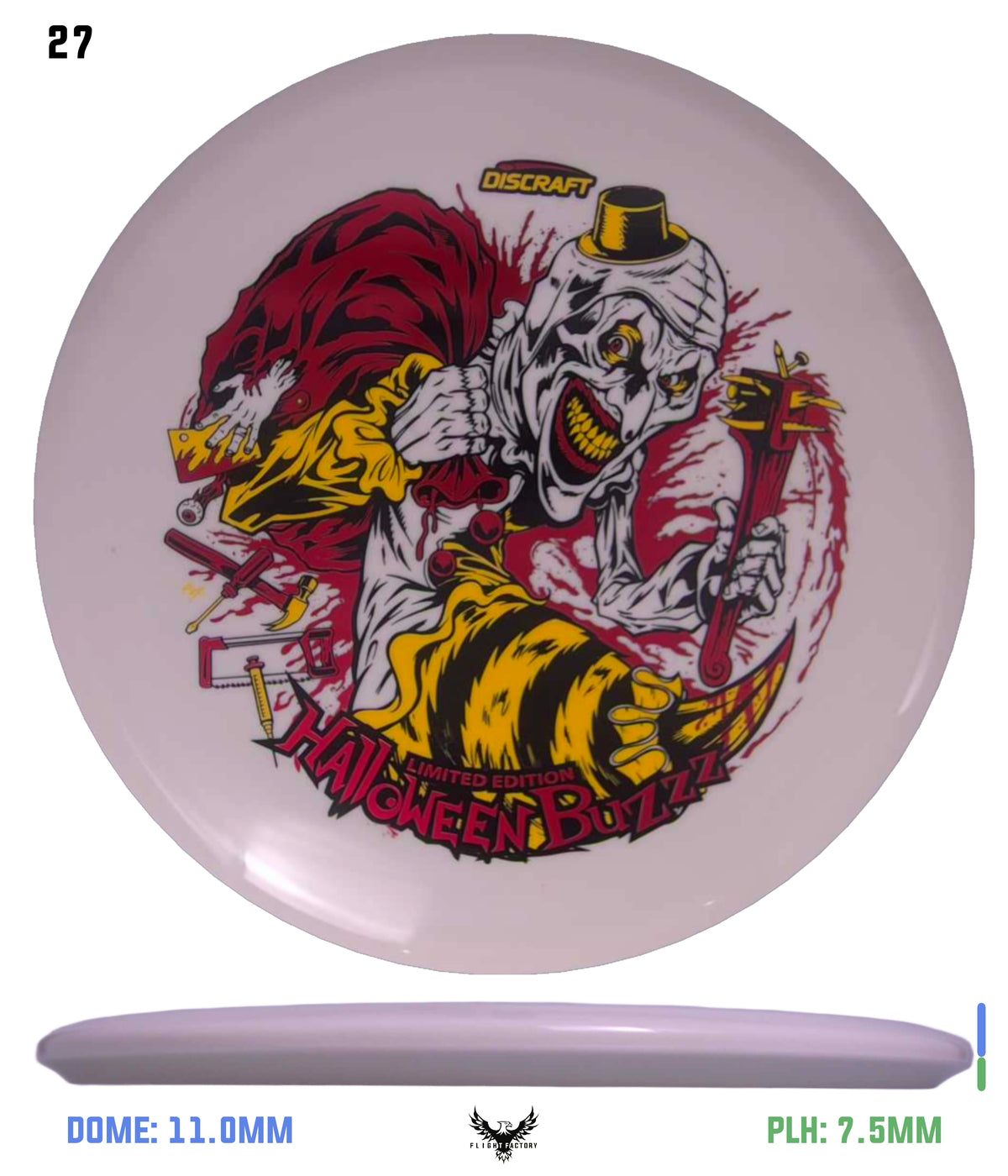 Discraft Z Glo Buzzz - Halloween 2025 Triple Foil