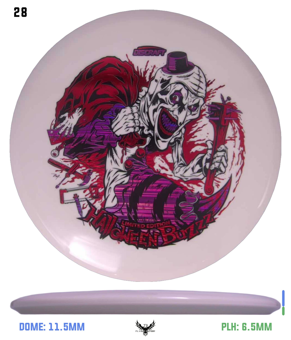Discraft Z Glo Buzzz - Halloween 2025 Triple Foil
