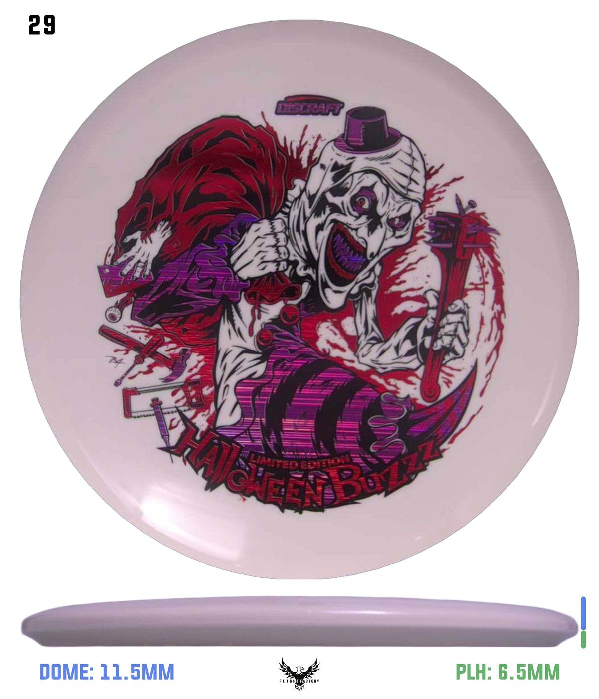 Discraft Z Glo Buzzz - Halloween 2025 Triple Foil