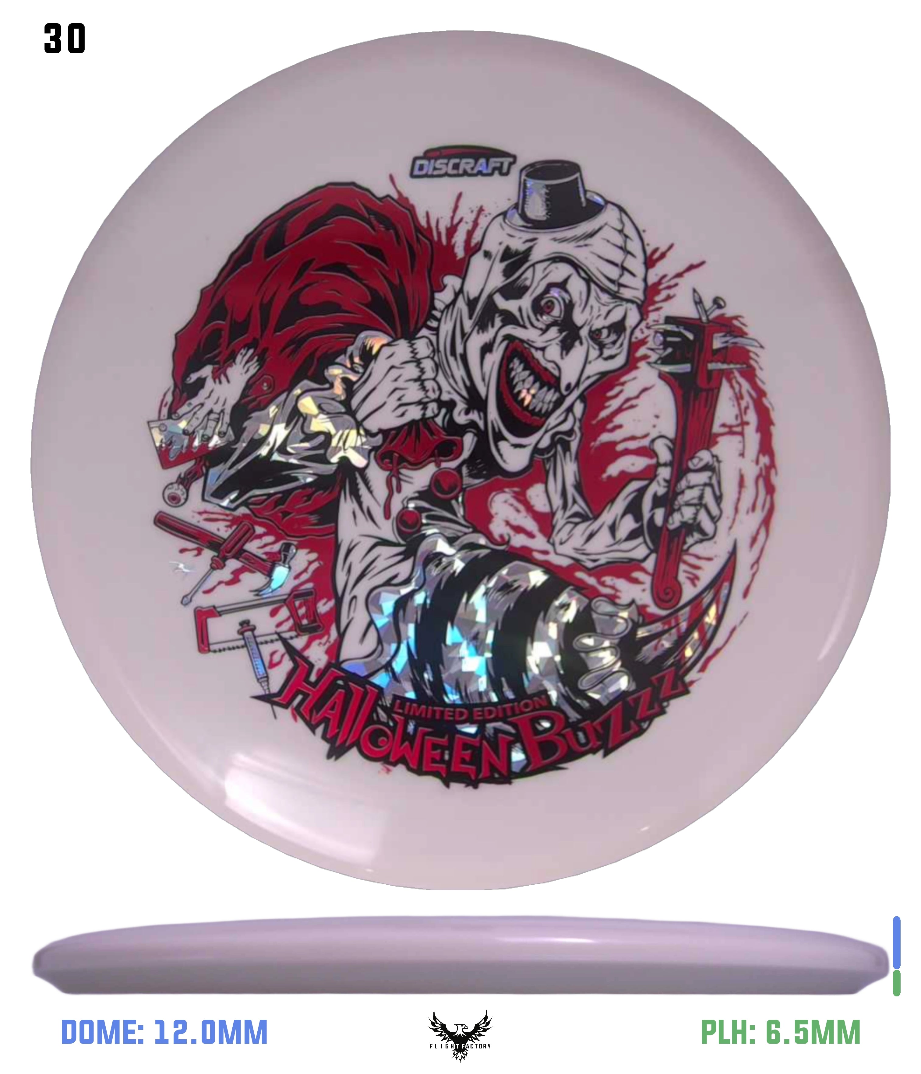 Discraft Z Glo Buzzz - Halloween 2025 Triple Foil - Flight Factory