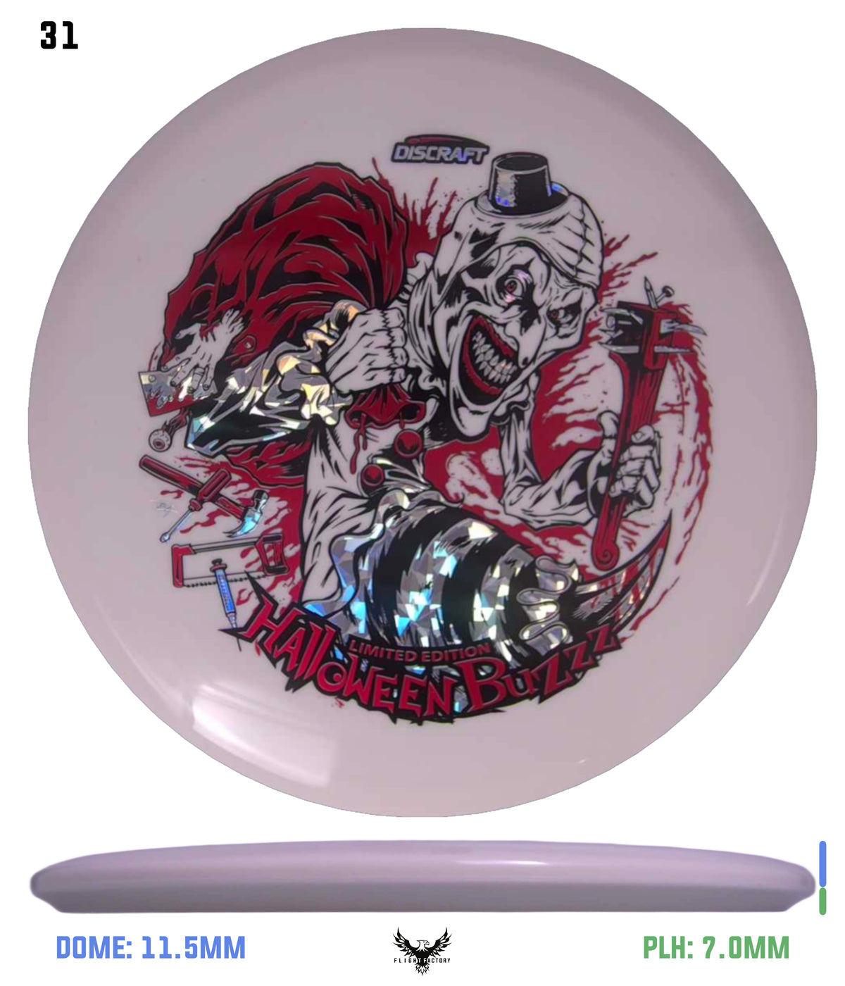 Discraft Z Glo Buzzz - Halloween 2025 Triple Foil