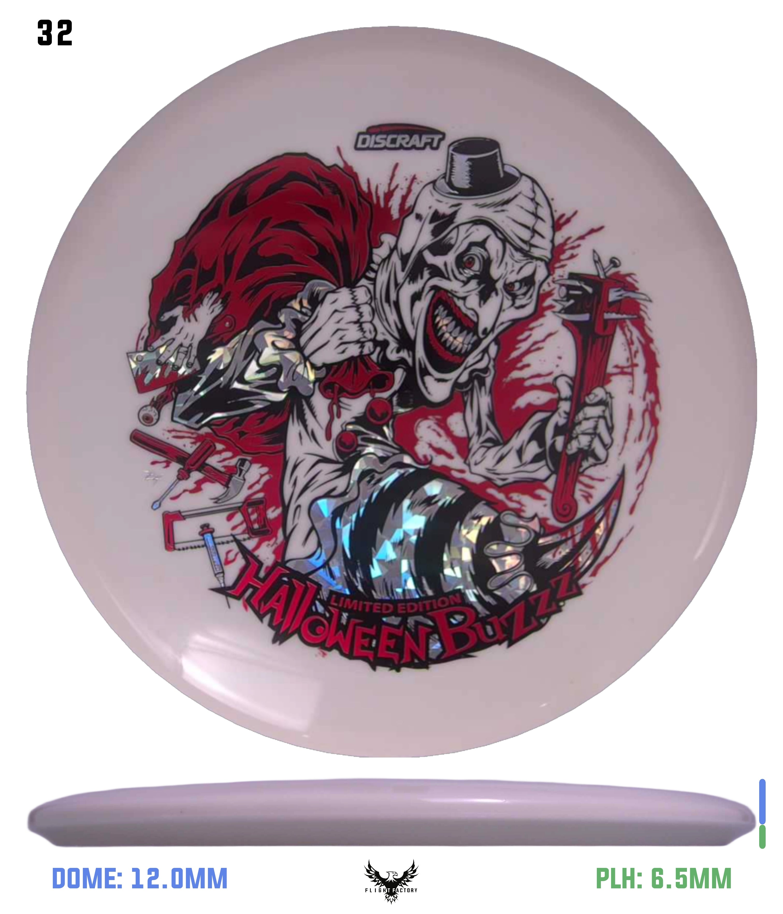 Discraft Z Glo Buzzz - Halloween 2025 Triple Foil - Flight Factory