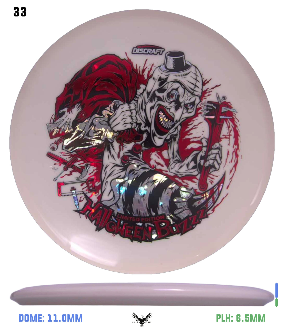 Discraft Z Glo Buzzz - Halloween 2025 Triple Foil