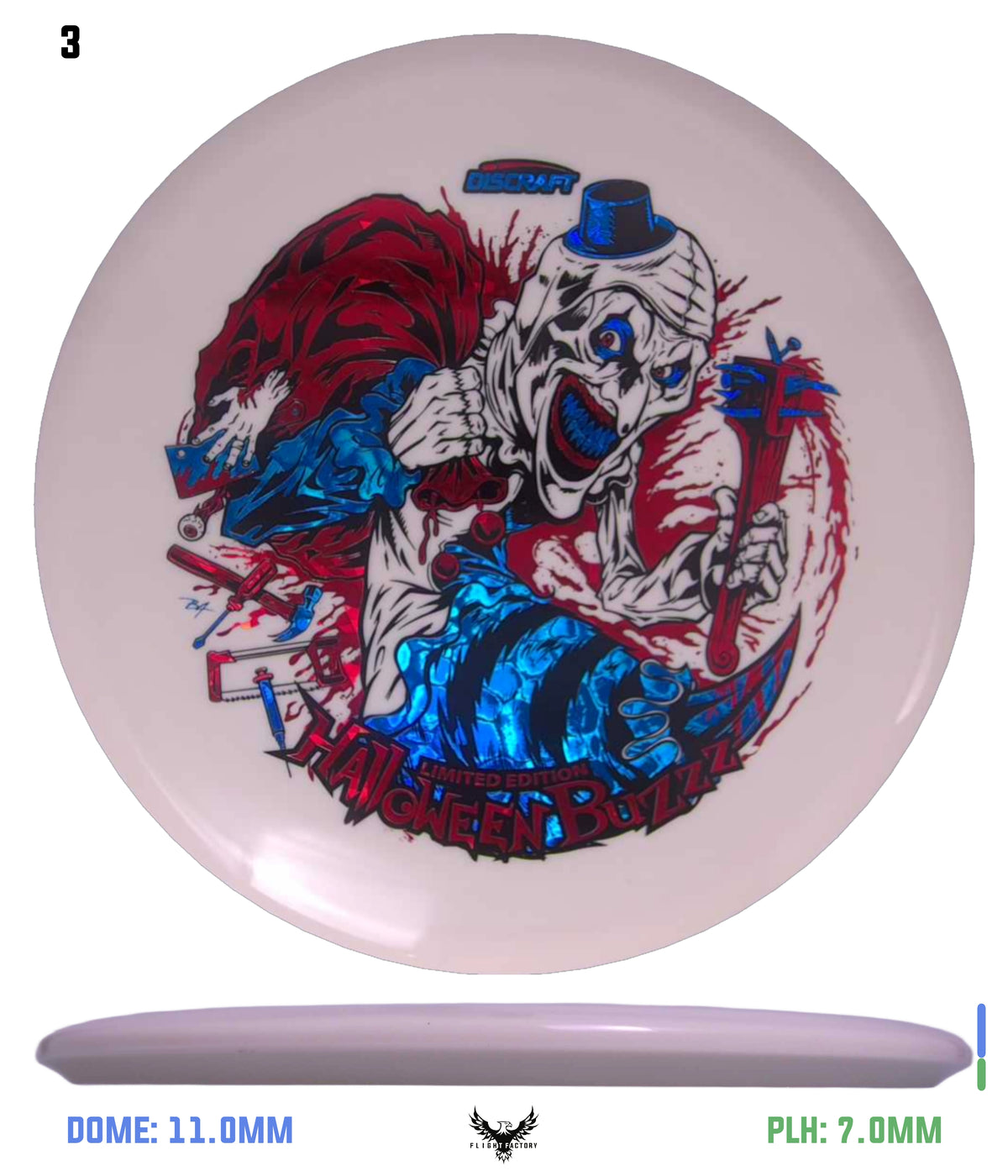 Discraft Z Glo Buzzz - Halloween 2025 Triple Foil