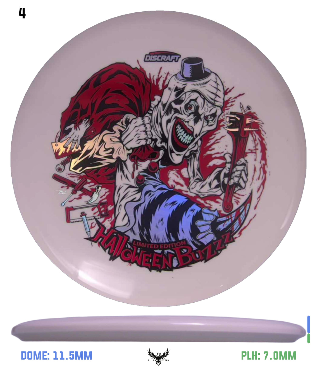 Discraft Z Glo Buzzz - Halloween 2025 Triple Foil