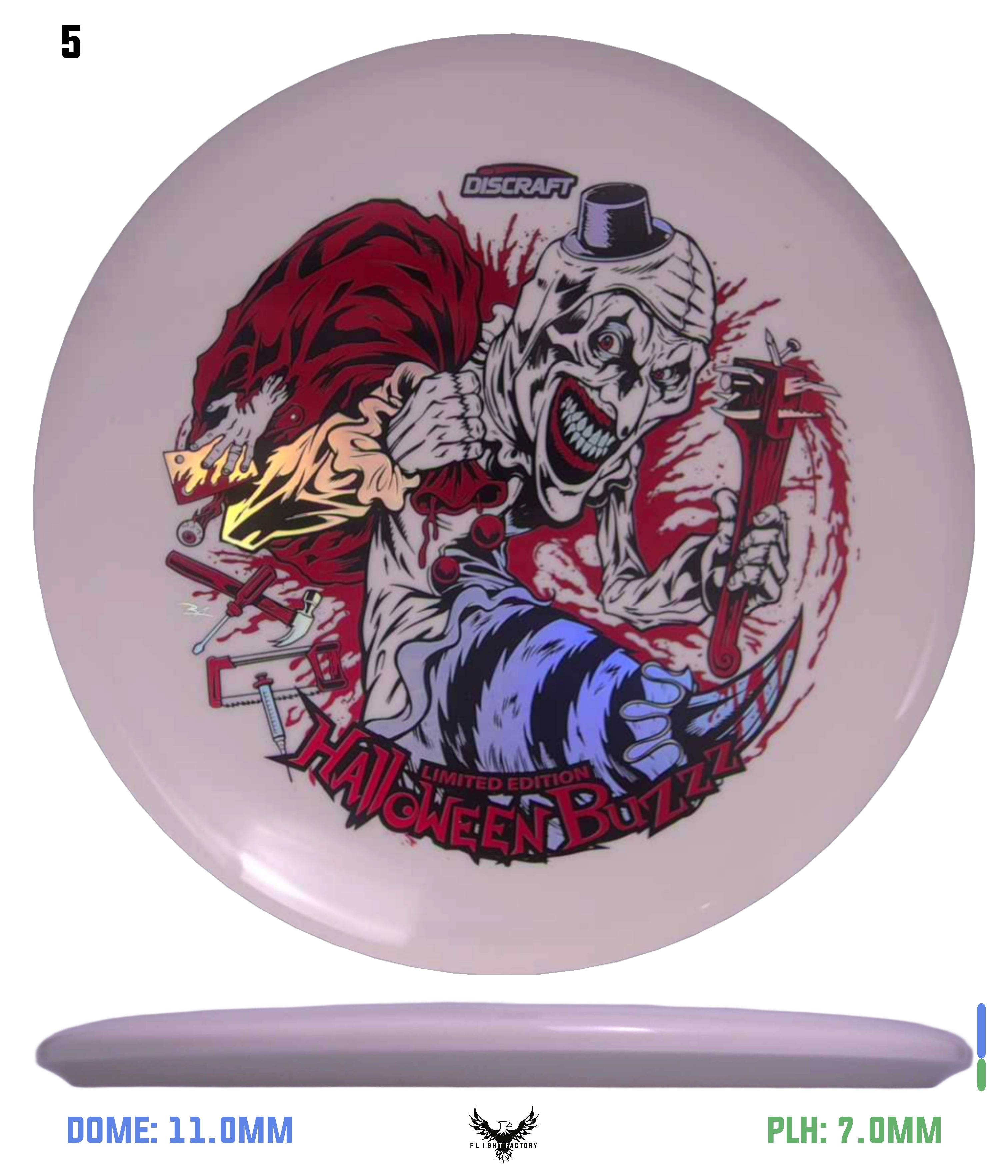 Discraft Z Glo Buzzz - Halloween 2025 Triple Foil - Flight Factory
