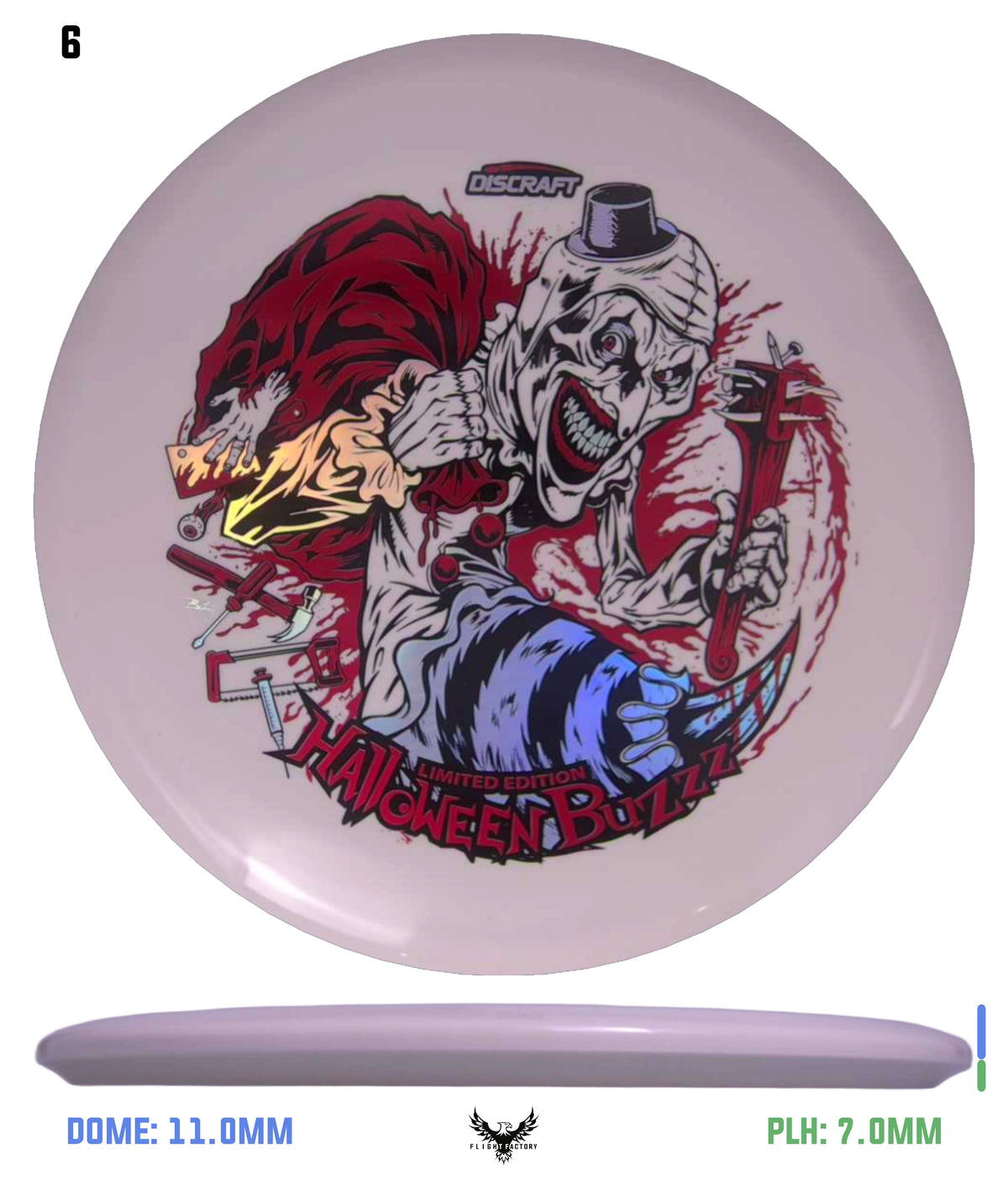 Discraft Z Glo Buzzz - Halloween 2025 Triple Foil