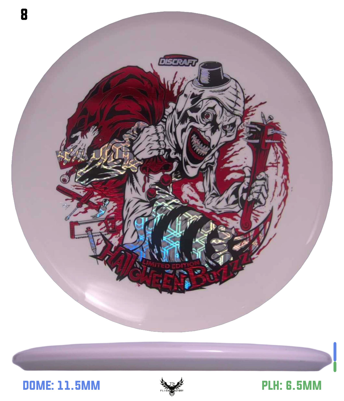 Discraft Z Glo Buzzz - Halloween 2025 Triple Foil