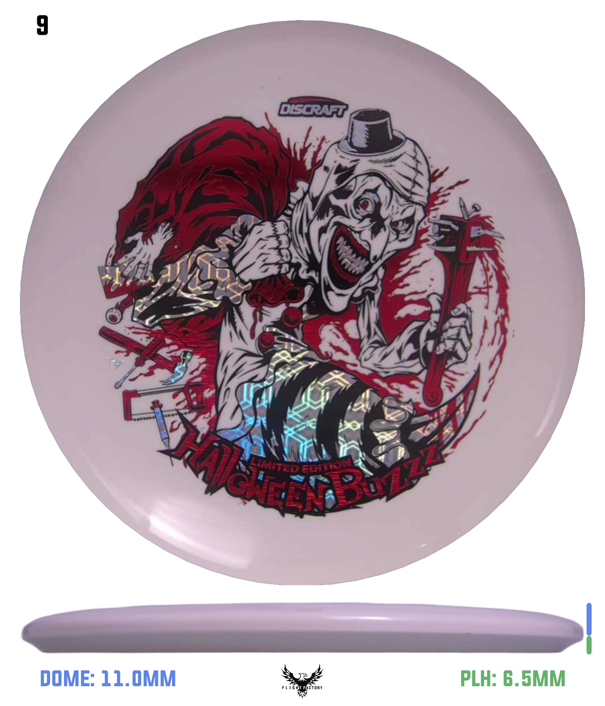 Discraft Z Glo Buzzz - Halloween 2025 Triple Foil