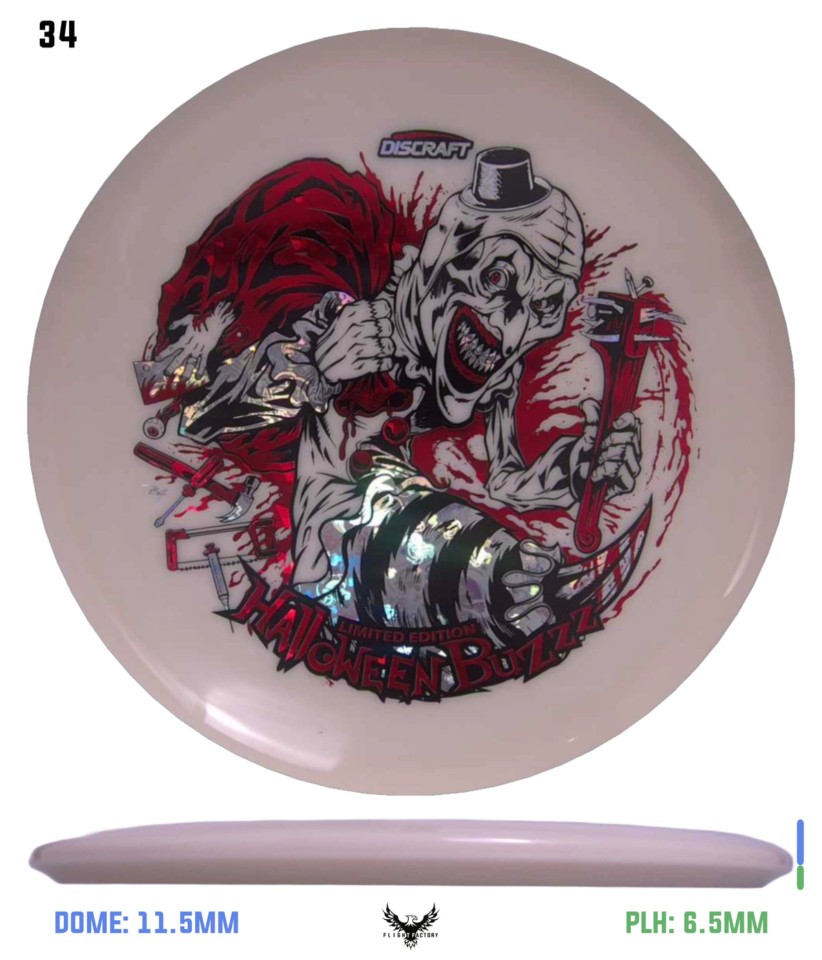 Discraft Z Glo Buzzz - Halloween 2025 Triple Foil