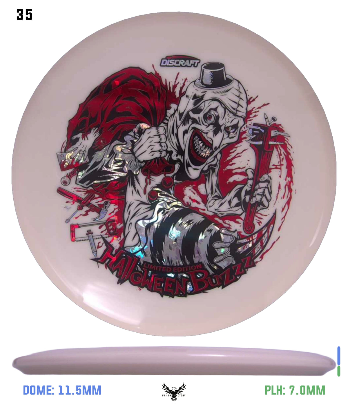 Discraft Z Glo Buzzz - Halloween 2025 Triple Foil