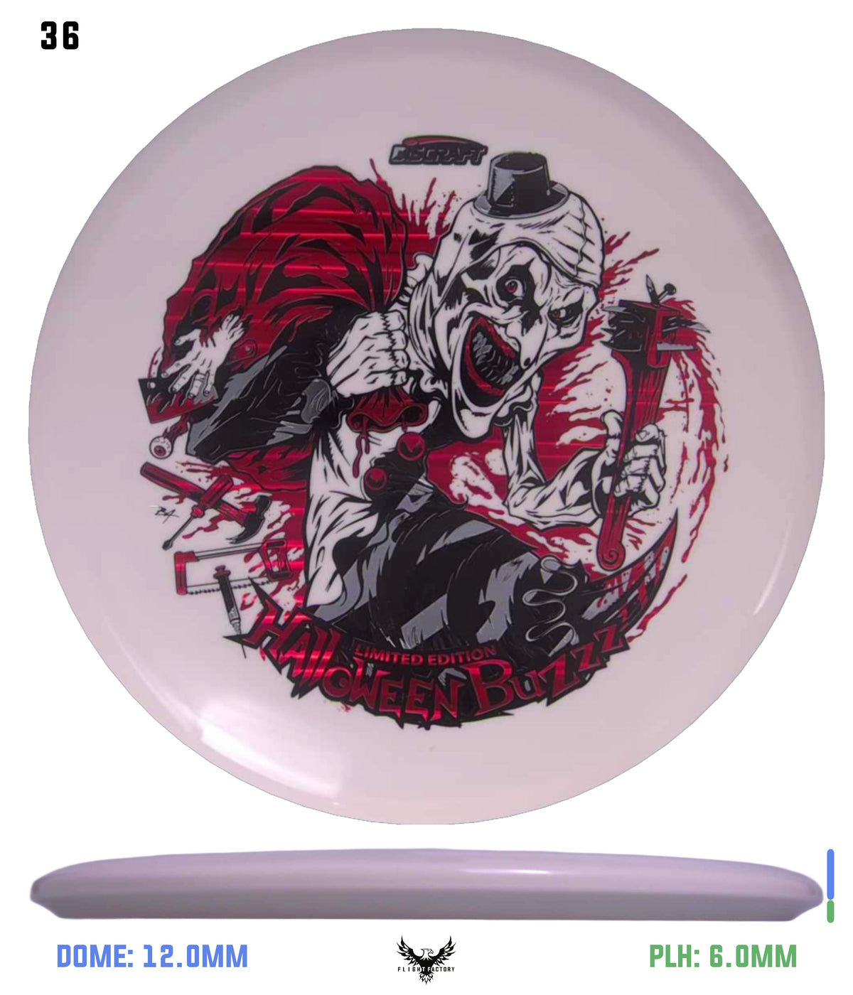 Discraft Z Glo Buzzz - Halloween 2025 Triple Foil