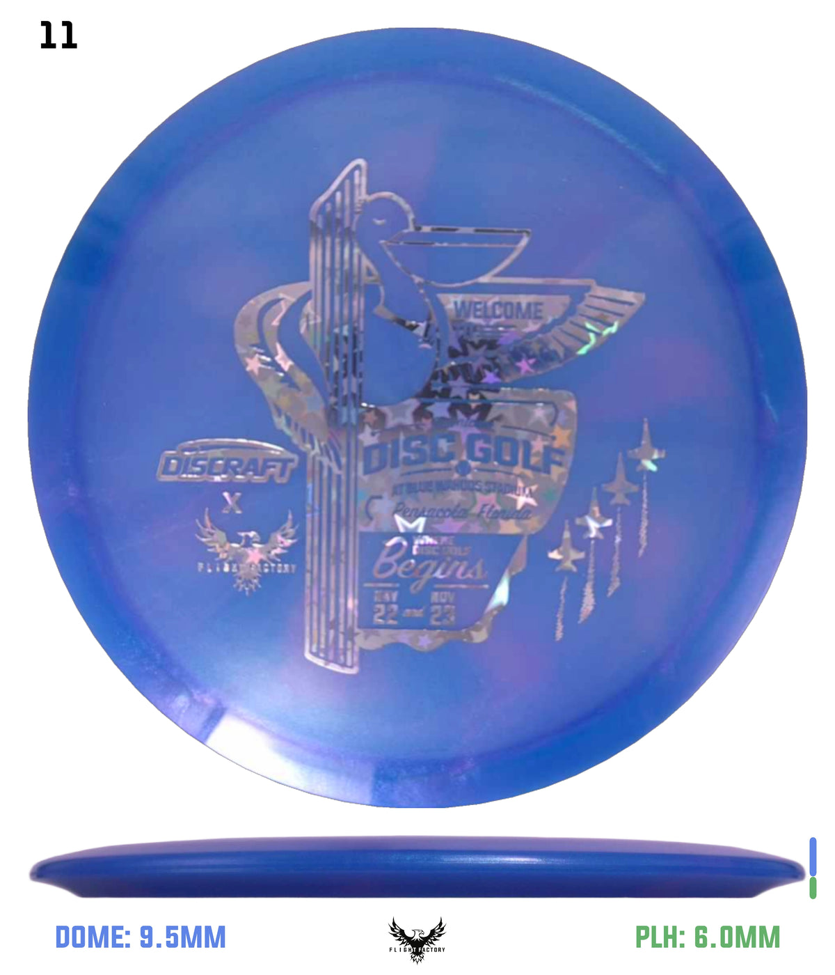 Discraft Anthony Barela ESP 8-Point Swirl Colorshift Cigarra - 2025 Downtown Disc Golf Experience