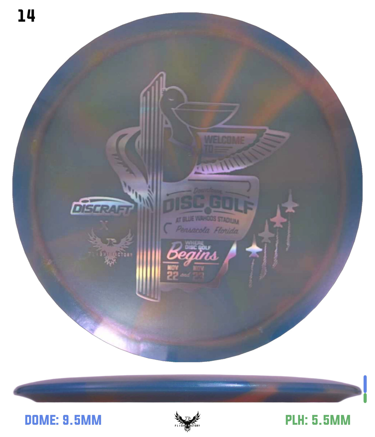 Discraft Anthony Barela ESP 8-Point Swirl Colorshift Cigarra - 2025 Downtown Disc Golf Experience