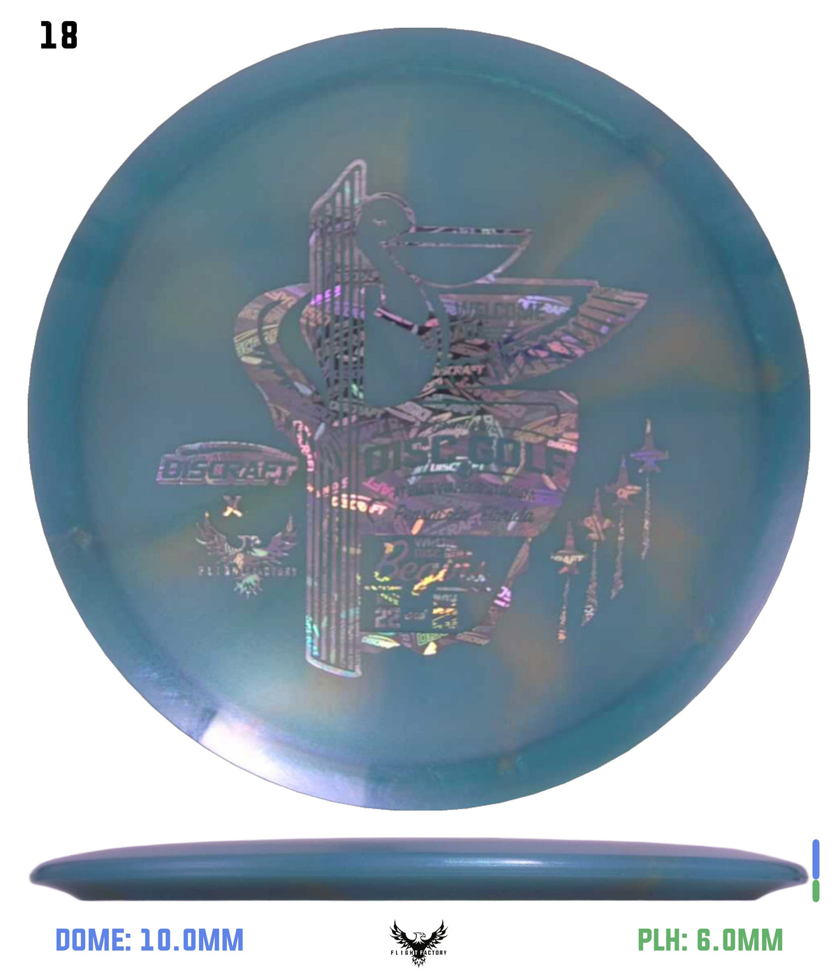 Discraft Anthony Barela ESP 8-Point Swirl Colorshift Cigarra - 2025 Downtown Disc Golf Experience