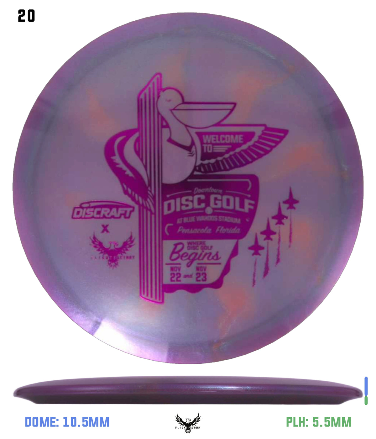 Discraft Anthony Barela ESP 8-Point Swirl Colorshift Cigarra - 2025 Downtown Disc Golf Experience