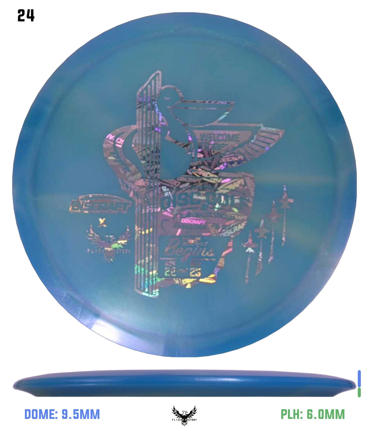 Discraft Anthony Barela ESP 8-Point Swirl Colorshift Cigarra - 2025 Downtown Disc Golf Experience