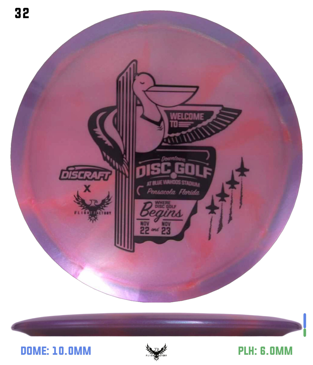 Discraft Anthony Barela ESP 8-Point Swirl Colorshift Cigarra - 2025 Downtown Disc Golf Experience