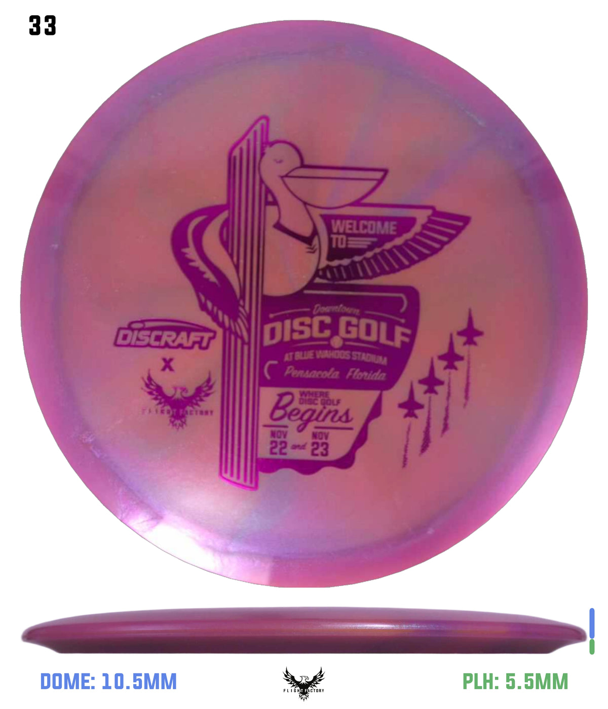 Discraft Anthony Barela ESP 8-Point Swirl Colorshift Cigarra - 2025 Downtown Disc Golf Experience