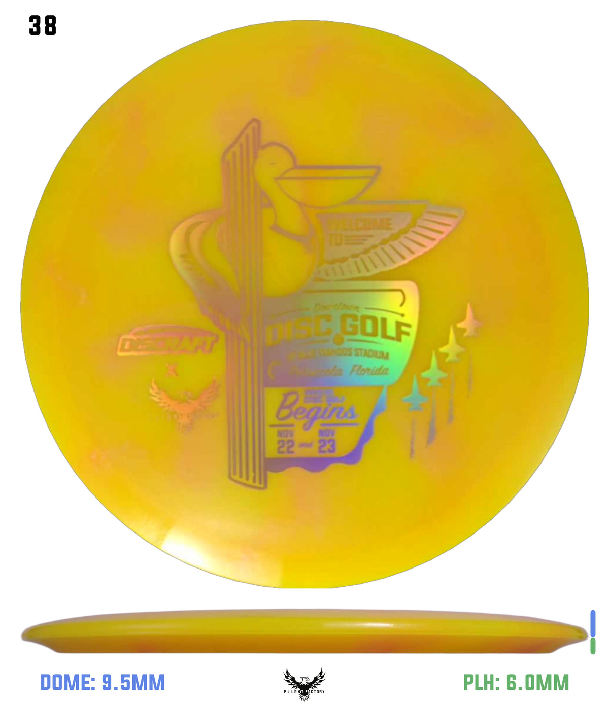 Discraft Anthony Barela ESP 8-Point Swirl Colorshift Cigarra - 2025 Downtown Disc Golf Experience