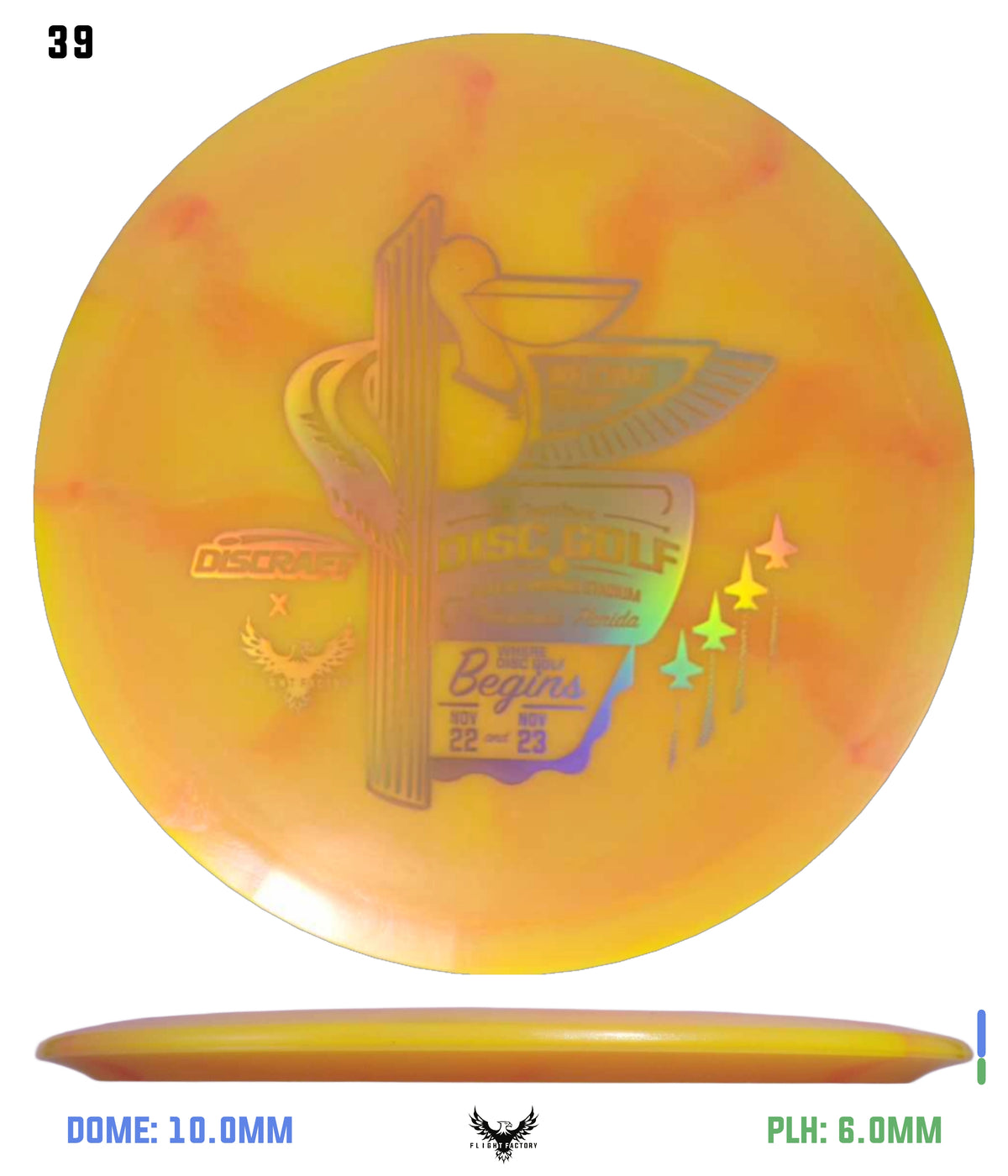 Discraft Anthony Barela ESP 8-Point Swirl Colorshift Cigarra - 2025 Downtown Disc Golf Experience
