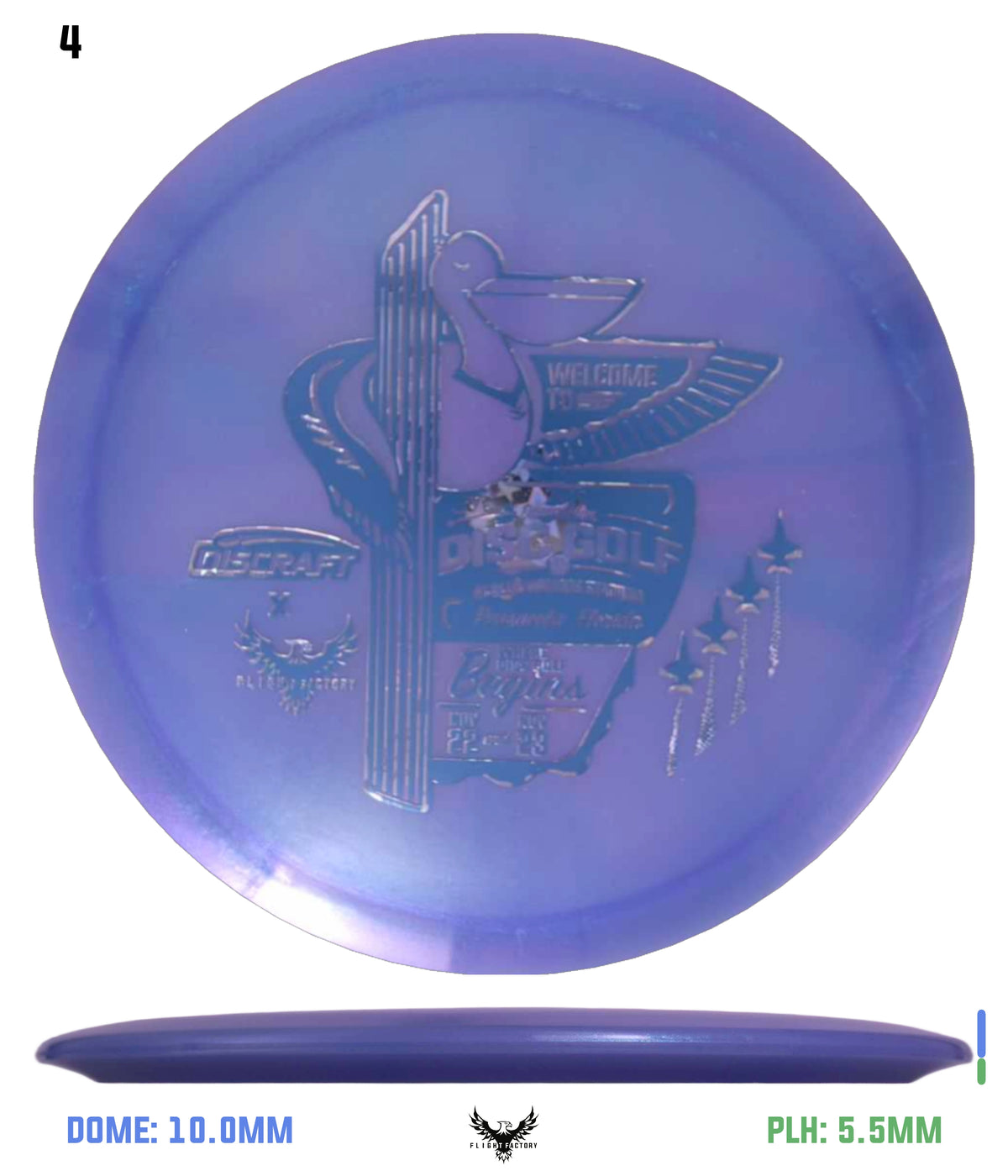 Discraft Anthony Barela ESP 8-Point Swirl Colorshift Cigarra - 2025 Downtown Disc Golf Experience