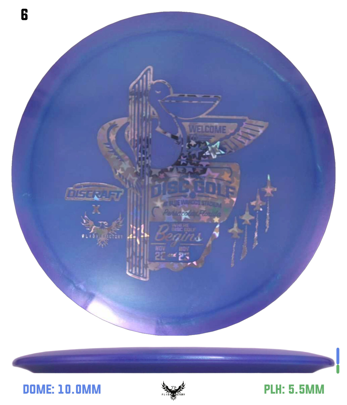 Discraft Anthony Barela ESP 8-Point Swirl Colorshift Cigarra - 2025 Downtown Disc Golf Experience