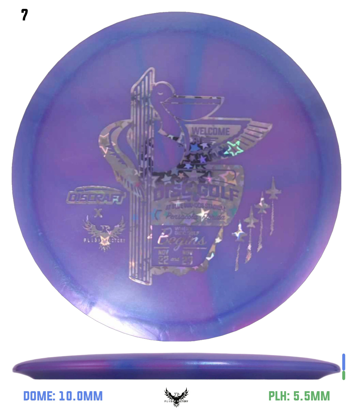 Discraft Anthony Barela ESP 8-Point Swirl Colorshift Cigarra - 2025 Downtown Disc Golf Experience