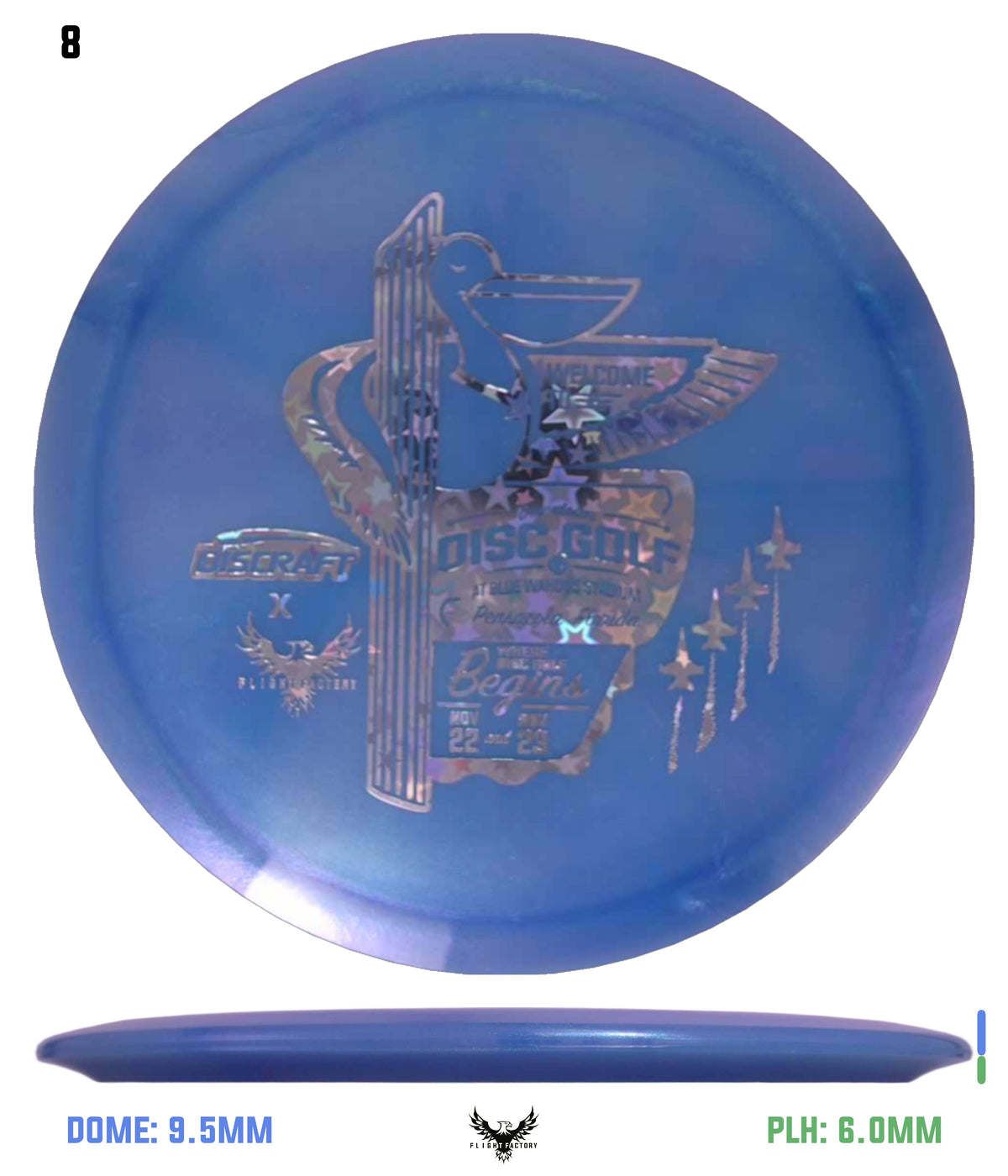 Discraft Anthony Barela ESP 8-Point Swirl Colorshift Cigarra - 2025 Downtown Disc Golf Experience