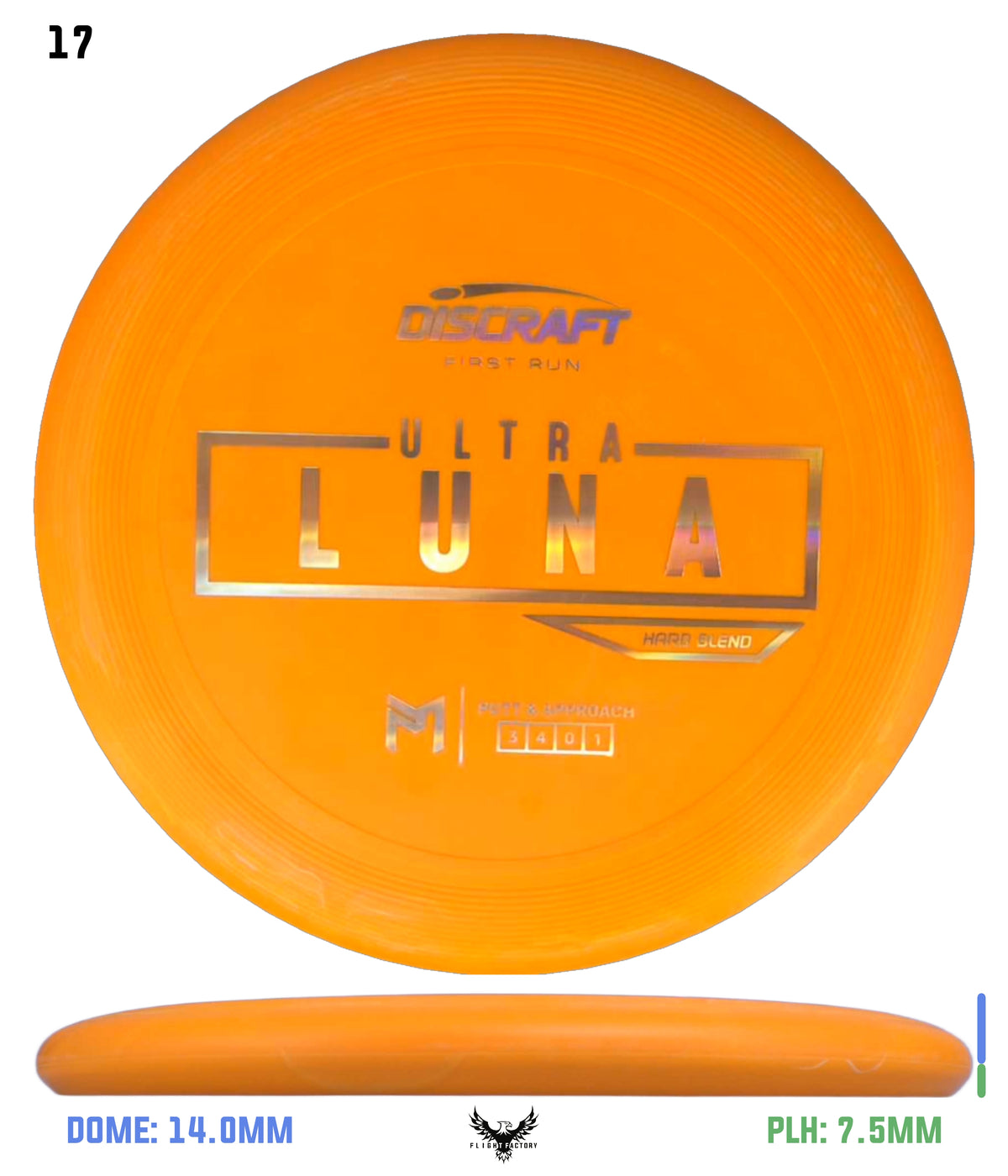 Discraft Paul McBeth First Run UltraLuna - Hard Putter Blend