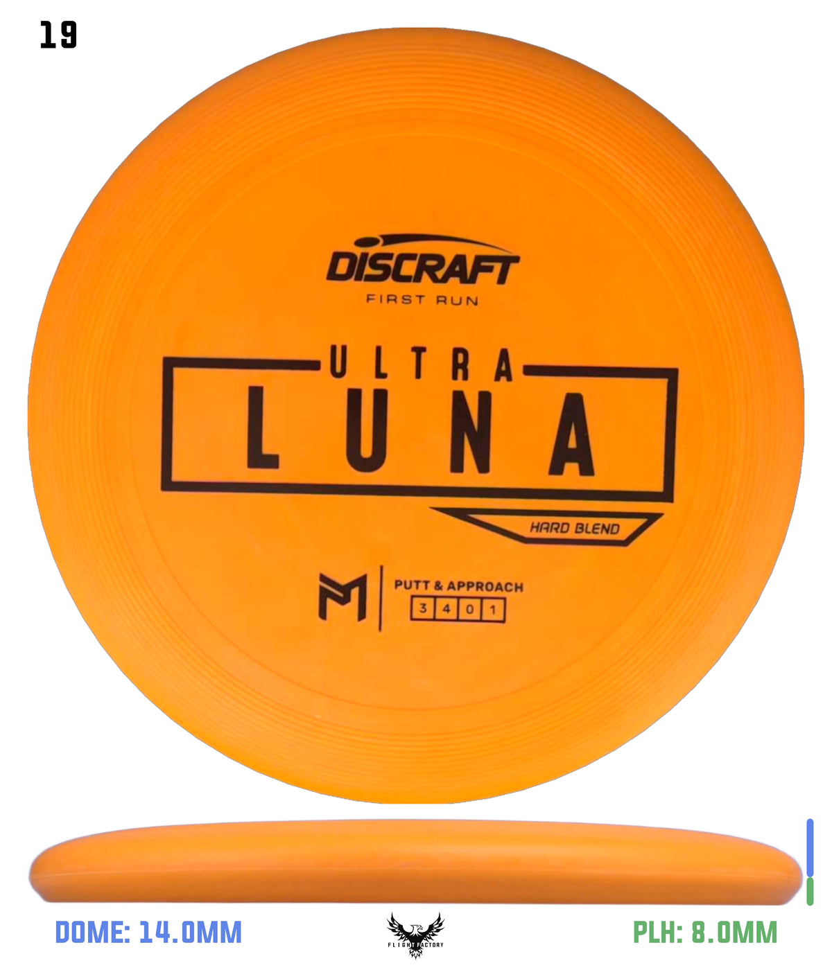 Discraft Paul McBeth First Run UltraLuna - Hard Putter Blend