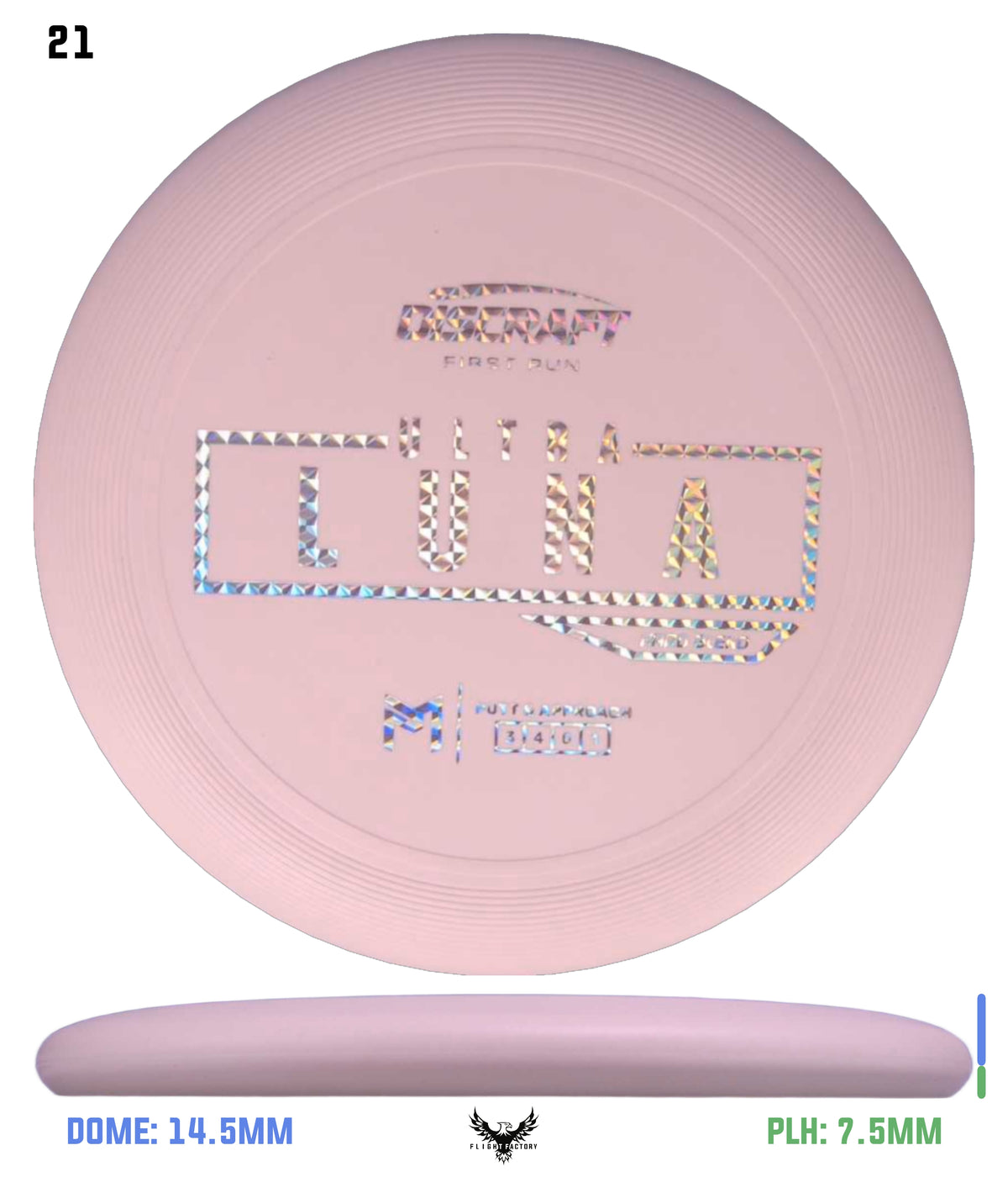 Discraft Paul McBeth First Run UltraLuna - Hard Putter Blend