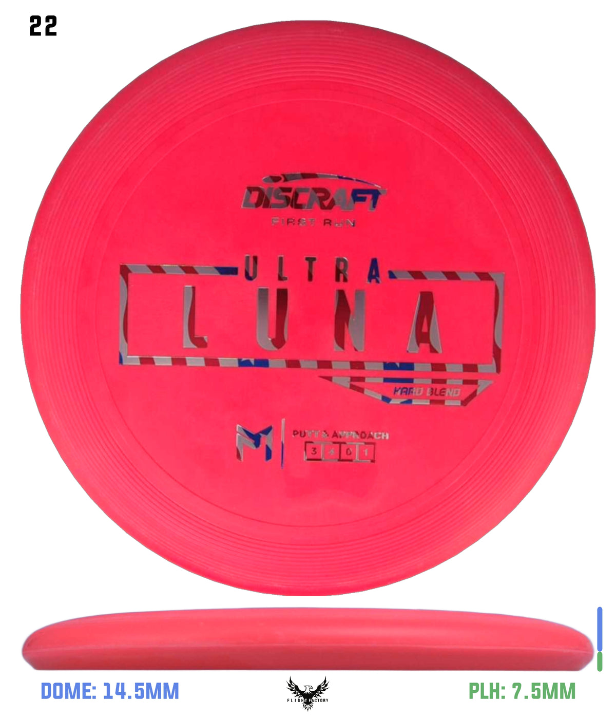 Discraft Paul McBeth First Run UltraLuna - Hard Putter Blend