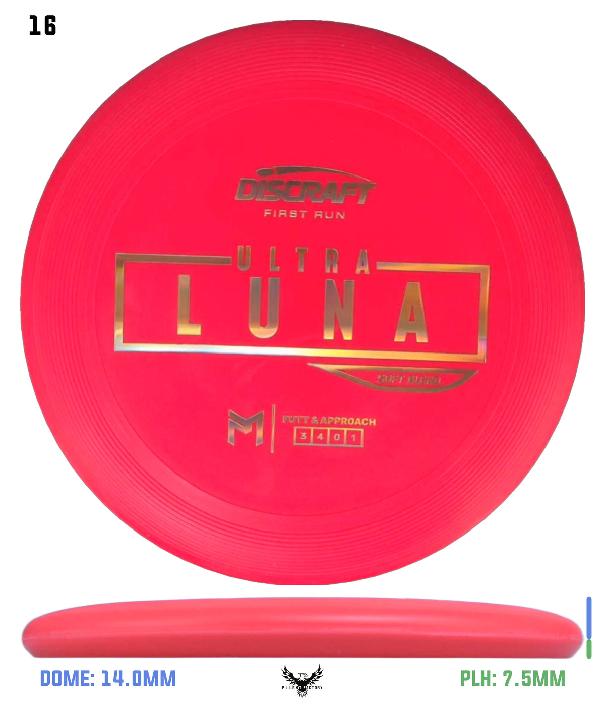 Discraft Paul McBeth First Run UltraLuna - Soft Putter Blend