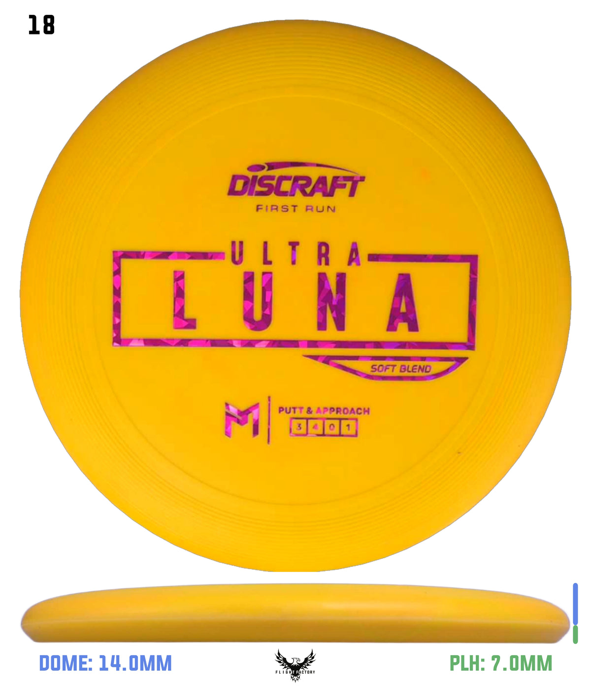 Discraft Paul McBeth First Run UltraLuna - Soft Putter Blend