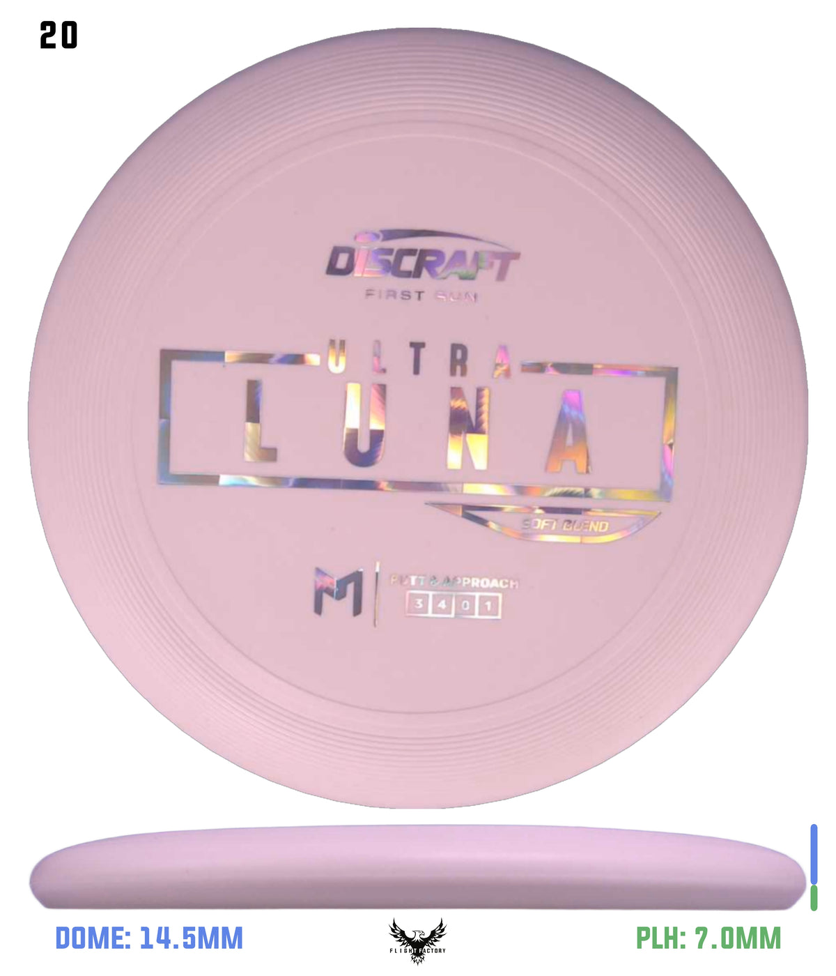 Discraft Paul McBeth First Run UltraLuna - Soft Putter Blend