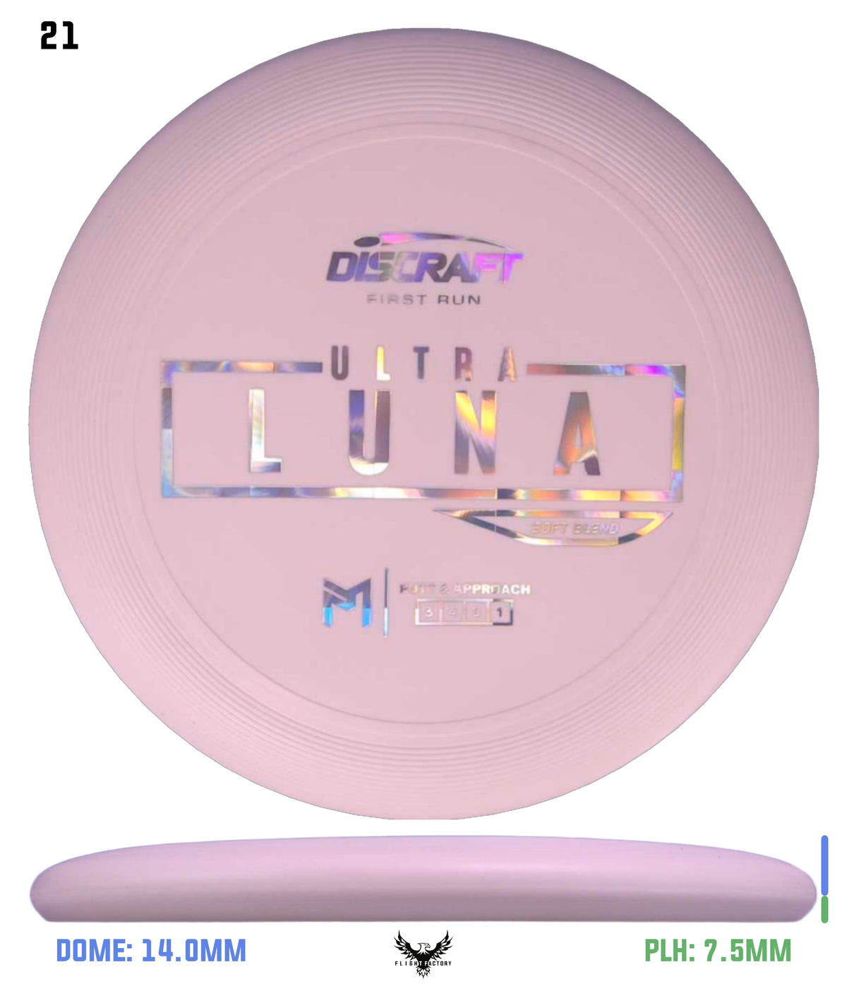 Discraft Paul McBeth First Run UltraLuna - Soft Putter Blend